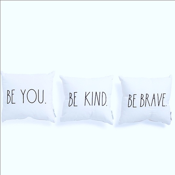 Rae Dunn Other - Rae Dunn Decorative BE KIND pillow set 🖤